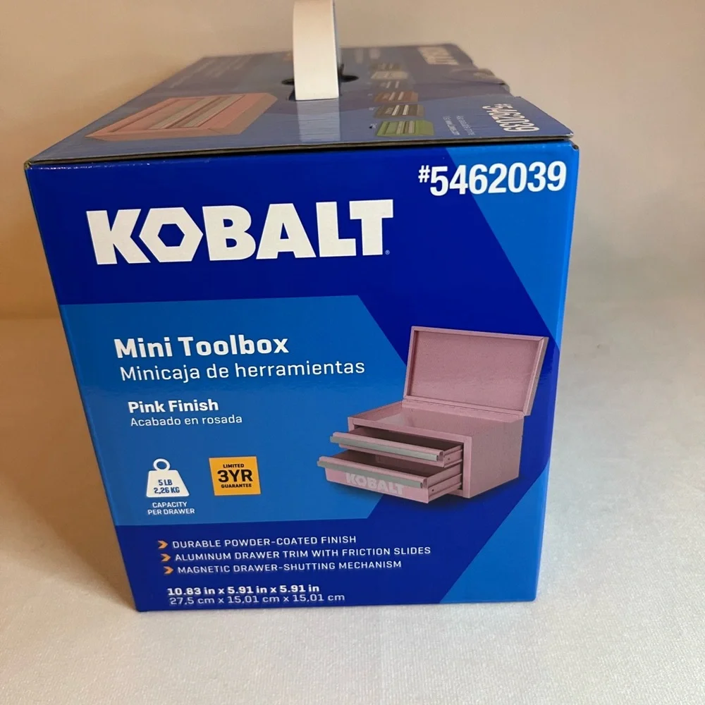 Kobalt Mini 2 Drawer Toolbox Pink